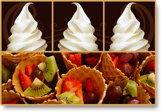 Boca Freeze Menu Fruit Filled Waffle Cone image