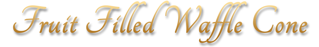 Boca Freeze Menu Fruit Filled Waffle Cone